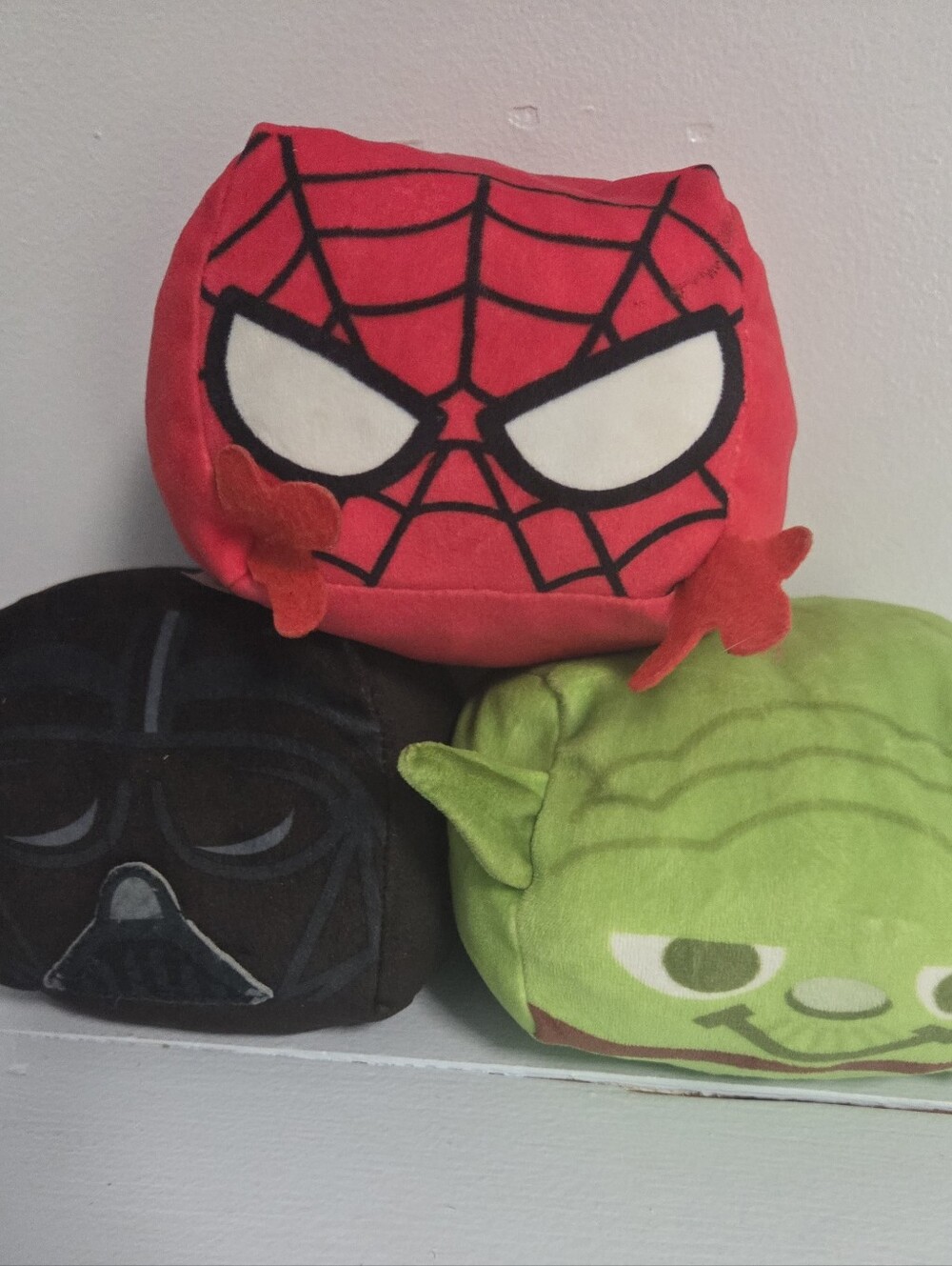 Star Wars/ Marvel Soft / Squish Pillow Plush Set Of 3